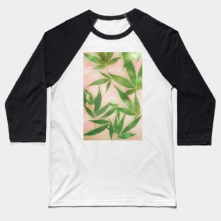 Dreamy Cannabis Marijuana Leaves Baseball T-Shirt